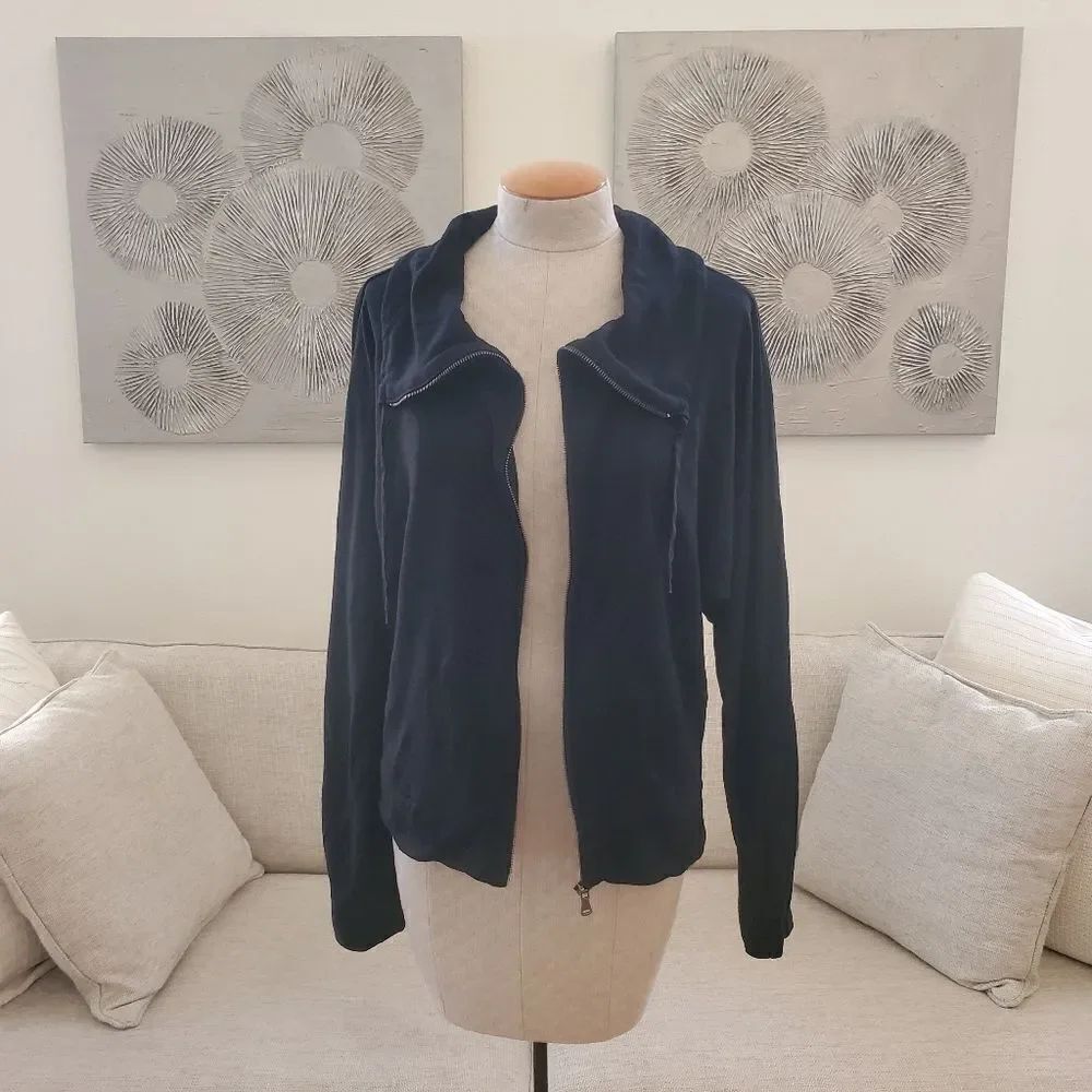 Talbots Zip Front Cardigan sz Med - Picture 2 of 10